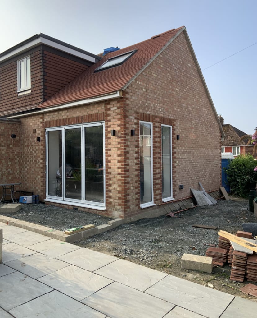 Residential building work in progress